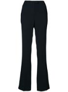 Les Copains High-waisted Flared Trousers - Black