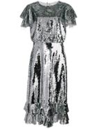 Sachin & Babi Lorelei Sequined Midi Dress - Metallic