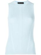 Versace Ribbed Knit Top - Blue