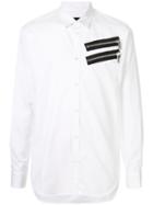 Dsquared2 Zip Chest Pocket Shirt - White