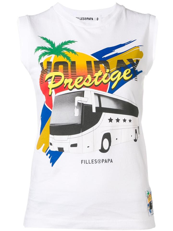 Filles A Papa Holiday Prestige Tank Top - White