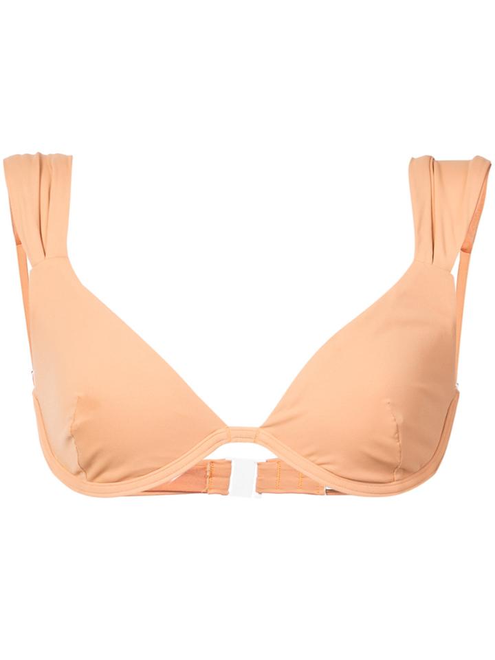 Onia Onia X Weworewhat Allie Bikini Top - Nude & Neutrals
