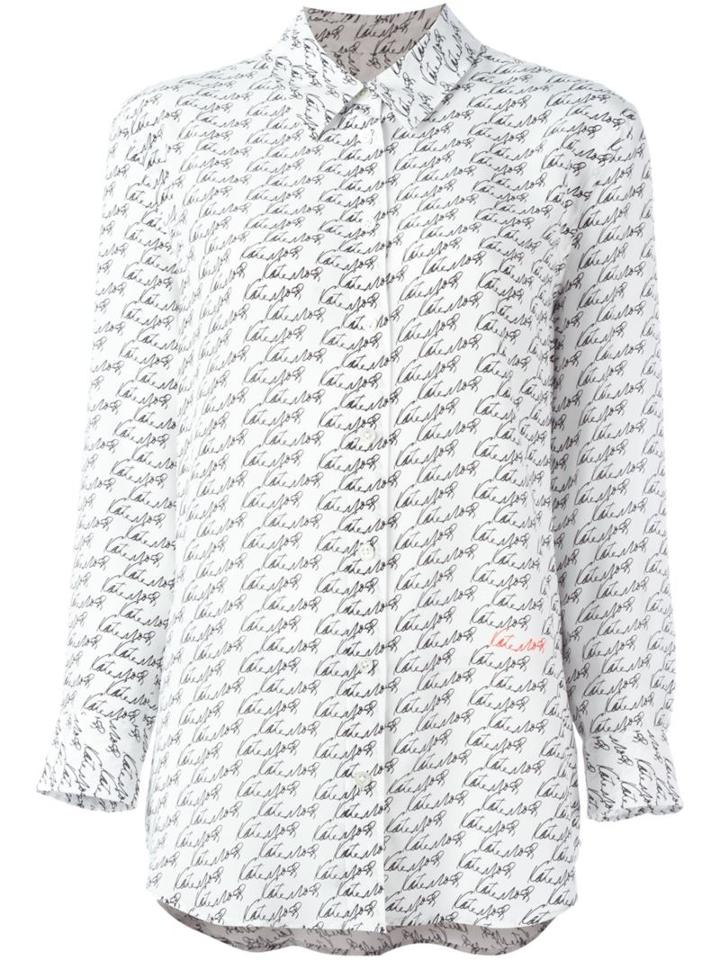 Equipment By Kate Moss Logo Print Shirt