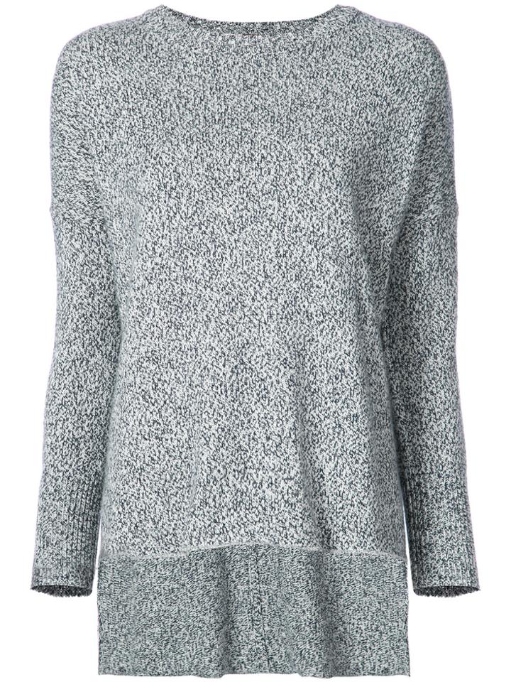 Adam Lippes Speckled Round Neck Sweater - Blue