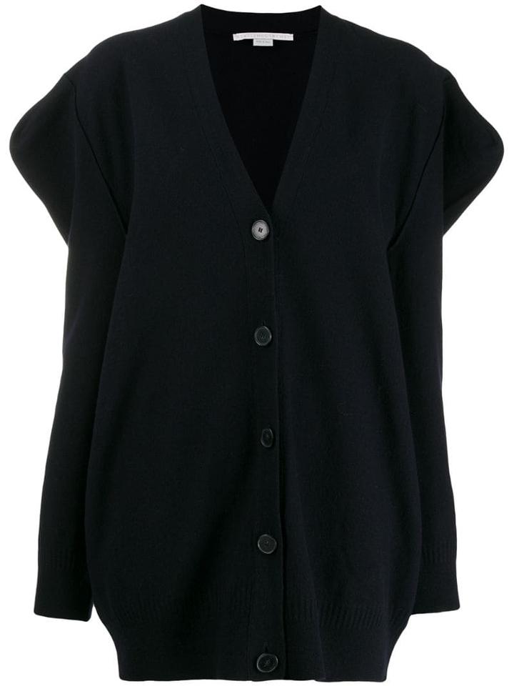 Stella Mccartney Structured Sleeves Cardigan - Blue