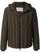 Cerruti 1881 Quilted Hooded Jacket - Green