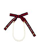 Gucci Ribbon Tie Necklace - White