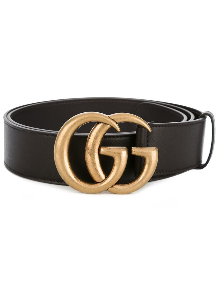 Gucci - Double G Buckle Belt - Men - Calf Leather/brass - 115, Black, Calf Leather/brass