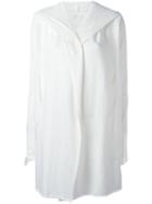 Lost & Found Ria Dunn Long Jacket, Women's, Size: Xs, White, Cotton/linen/flax/spandex/elastane