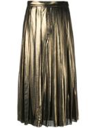 Michael Michael Kors Pleated Midi Skirt - Metallic