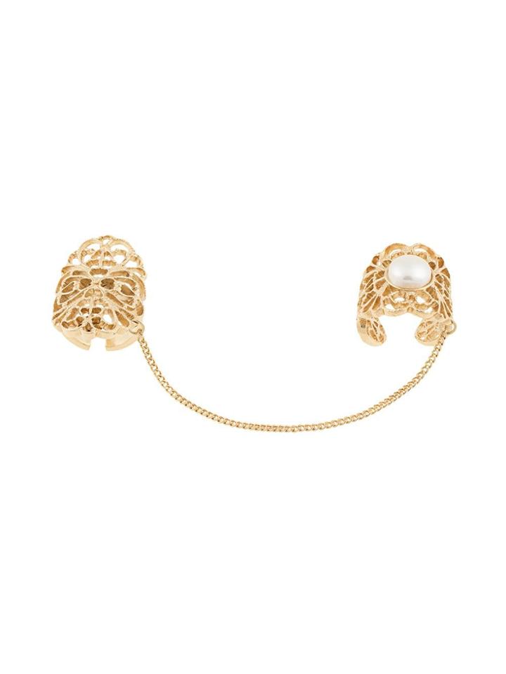 Ingie Paris Double Cocktail Rings - Gold