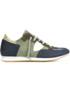 Philippe Model Panelled Sneakers, Men's, Size: 42, Blue, Leather/polyester/rubber/cotton