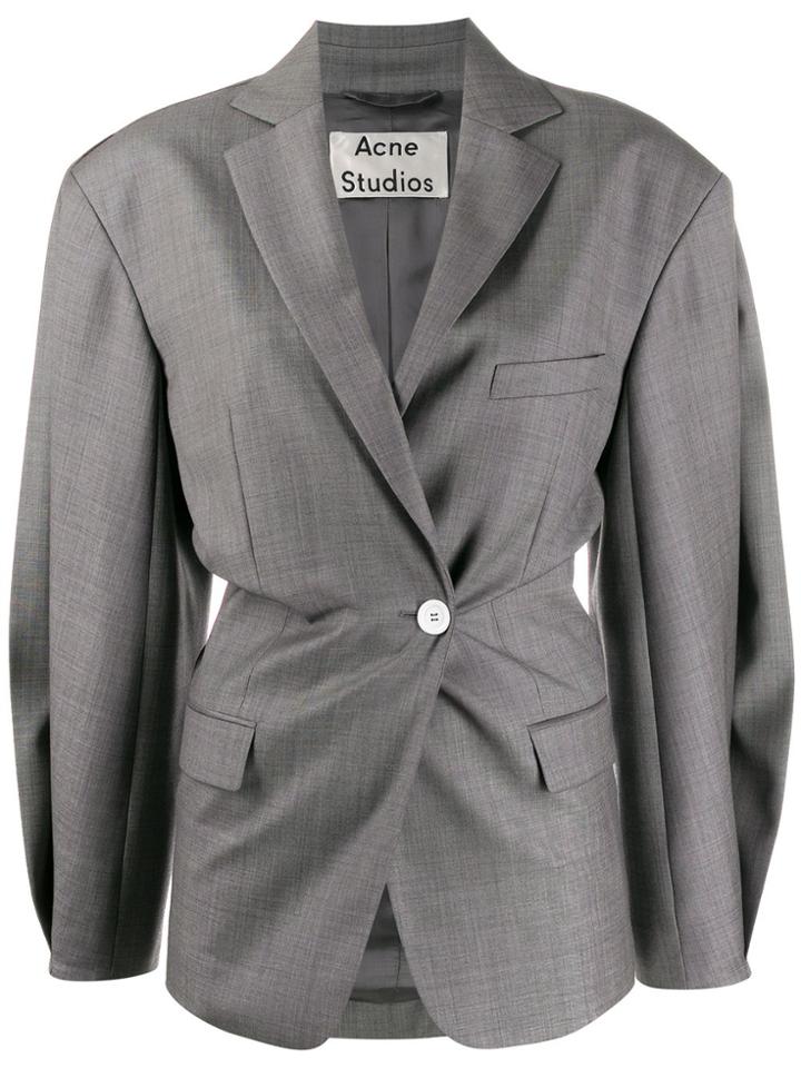 Acne Studios Voluminous Double-breasted Blazer - Grey
