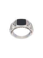 Emanuele Bicocchi Stone Signet Ring - Silver