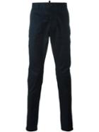 Dsquared2 - Slim Fit Chinos - Men - Cotton/spandex/elastane - 52, Blue, Cotton/spandex/elastane