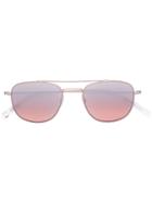 Garrett Leight Club House Sunglasses - Pink & Purple