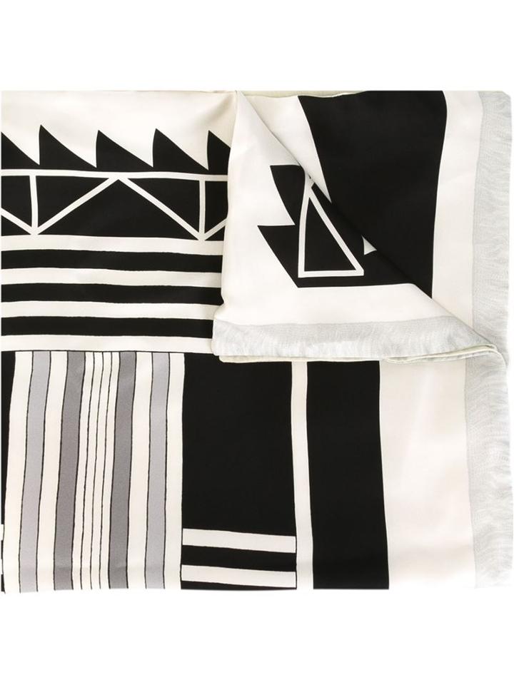 Pierre-louis Mascia Geometric Effect Scarf