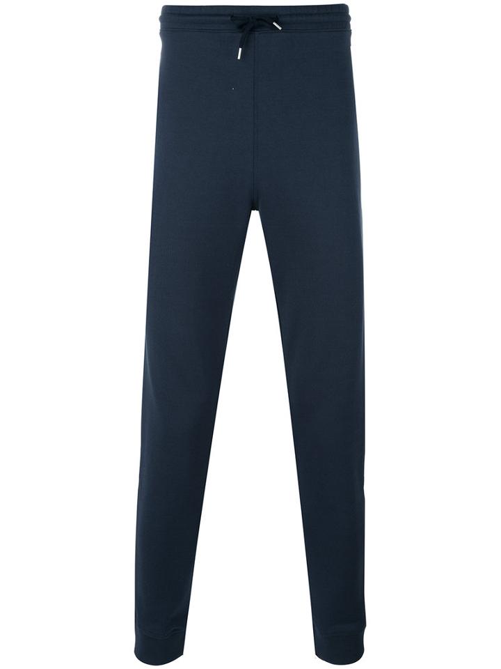 A.p.c. - Slim Fit Joggers - Men - Cotton - M, Blue, Cotton