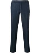 Ermenegildo Zegna Mid Rise Tailored Trousers - Blue