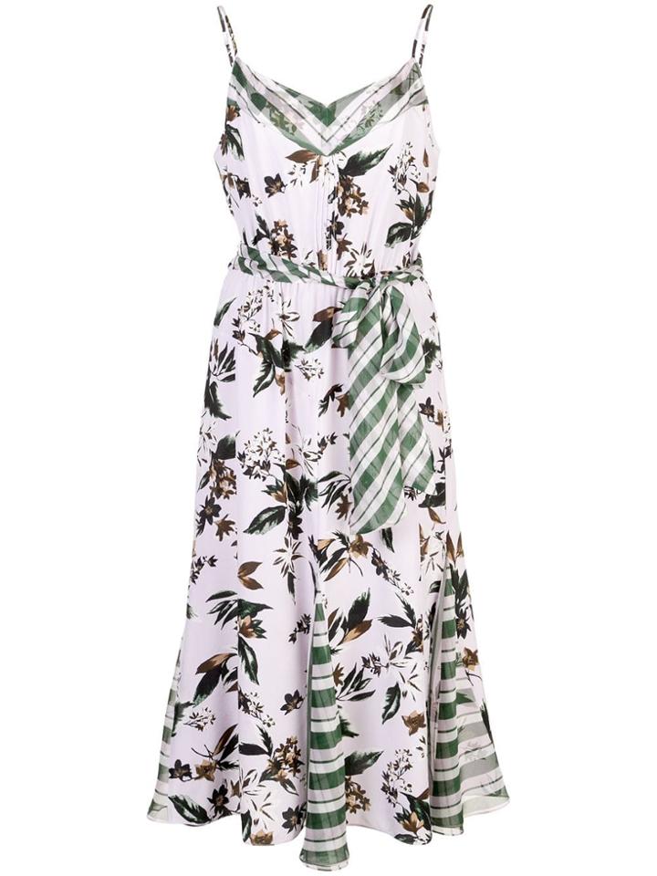 Dvf Diane Von Furstenberg Floral-print Dress - Purple