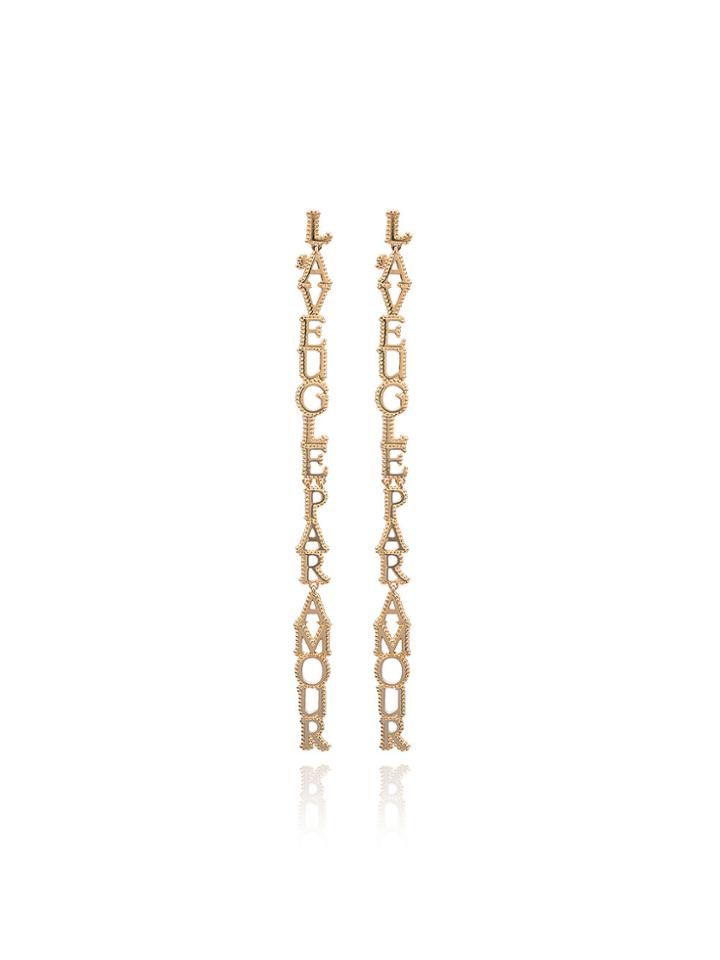 Gucci L'aveugle Par Amour Earrings - Metallic