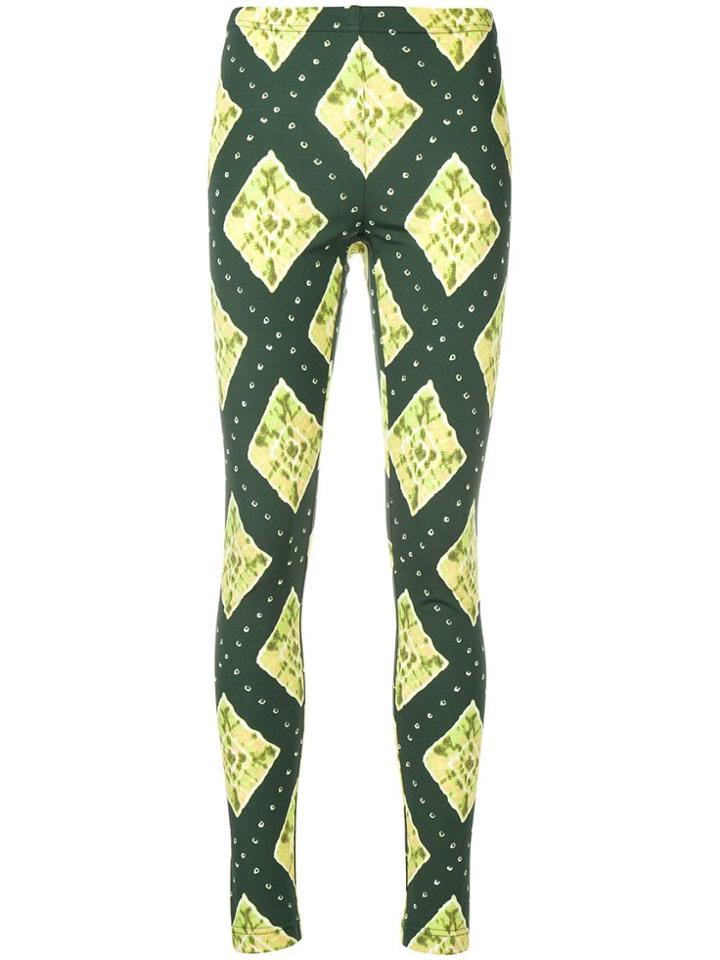 Marc Jacobs Ikat-print Trousers - Green