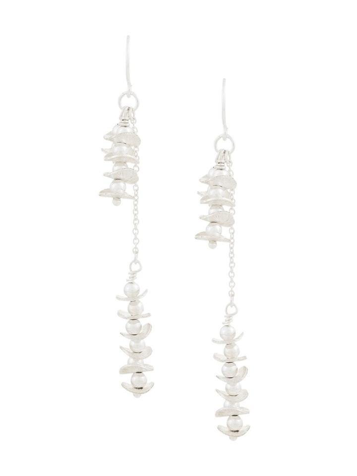 Petite Grand Wildflower Earrings - Metallic
