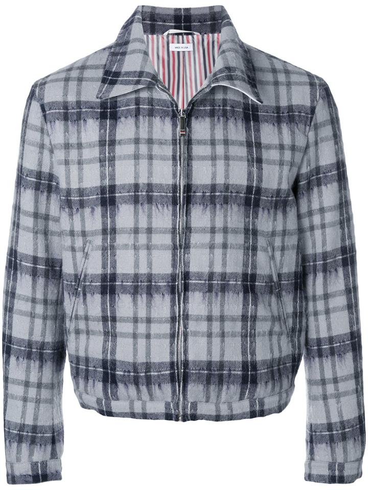 Thom Browne Thom Browne Tartan Elastic Hem Hairy Mohair Golf Jacket -