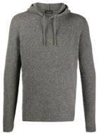 Roberto Collina Drawstring Hooded Sweater - Grey