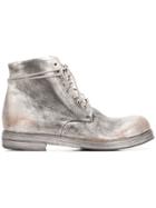 Marsèll Distressed Ankle Boots - Silver