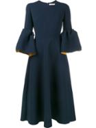 Roksanda Bell-sleeved Crepe Dress