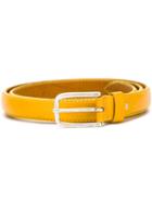 Al Duca D'aosta 1902 Buckle Belt, Men's, Size: 110, Yellow/orange, Leather