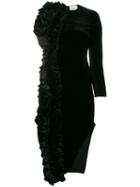 A.w.a.k.e. Mode Asymmetric Midi Dress - Black