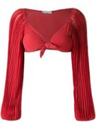Amir Slama Silk Top - Red