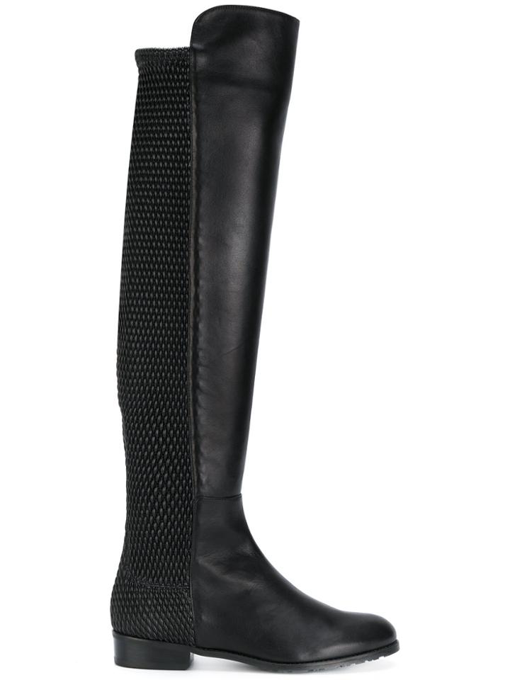 Stuart Weitzman All Good Pelle Boots - Black