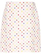 Valentino Polka Dot Pencil Skirt - Nude & Neutrals