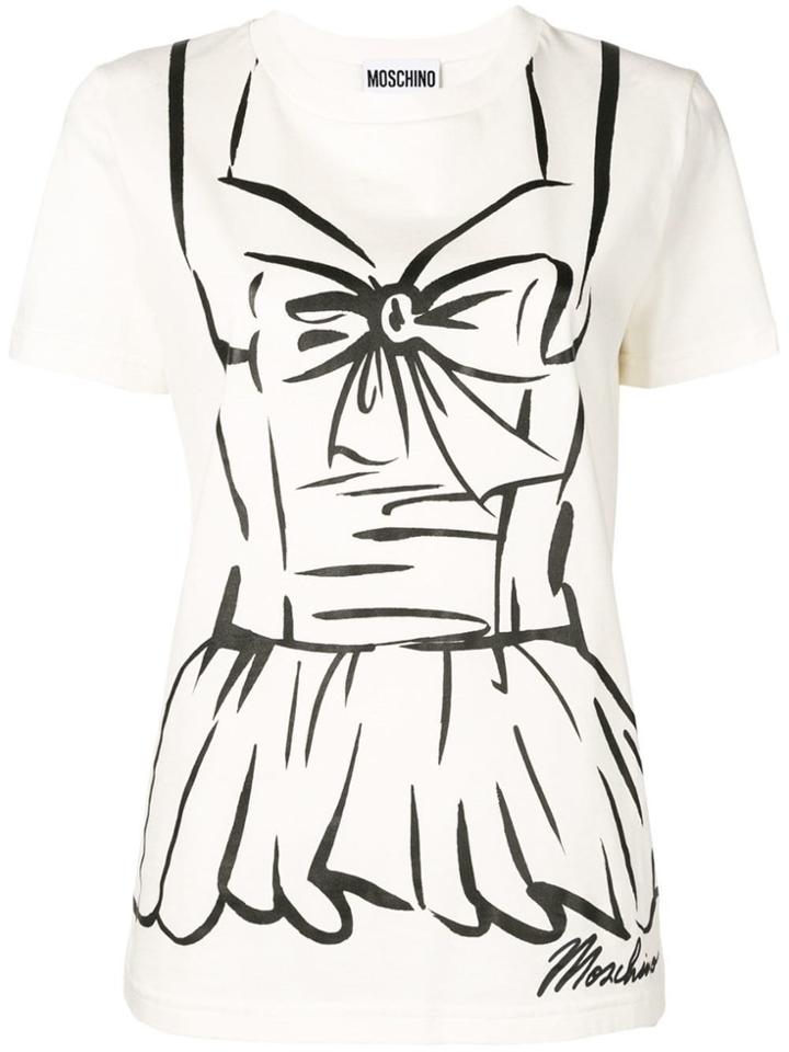 Moschino Printed Crewneck T-shirt - White