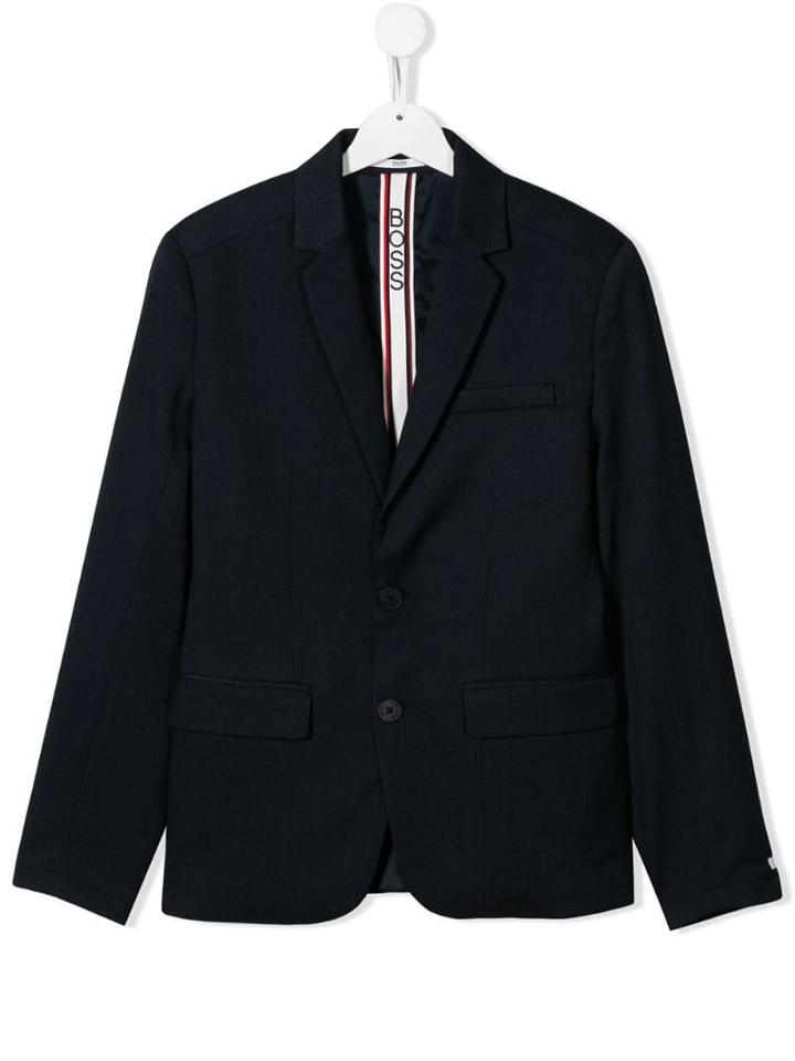 Boss Kids Teen Fitted Blazer - Black
