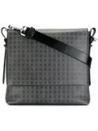Salvatore Ferragamo Gancio Printed Crossbody Bag, Men's, Grey, Leather