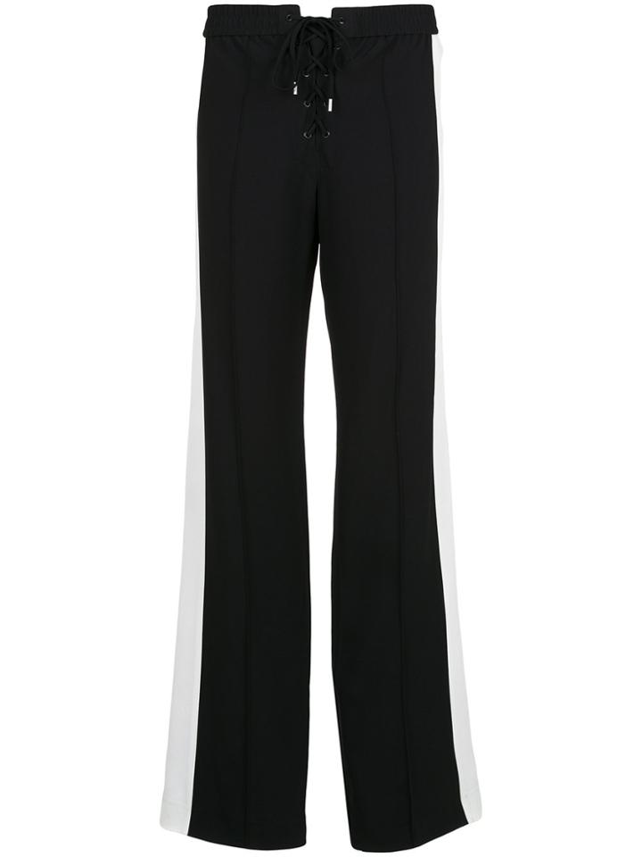 Nk Drawstring Straight-fit Trousers - Black