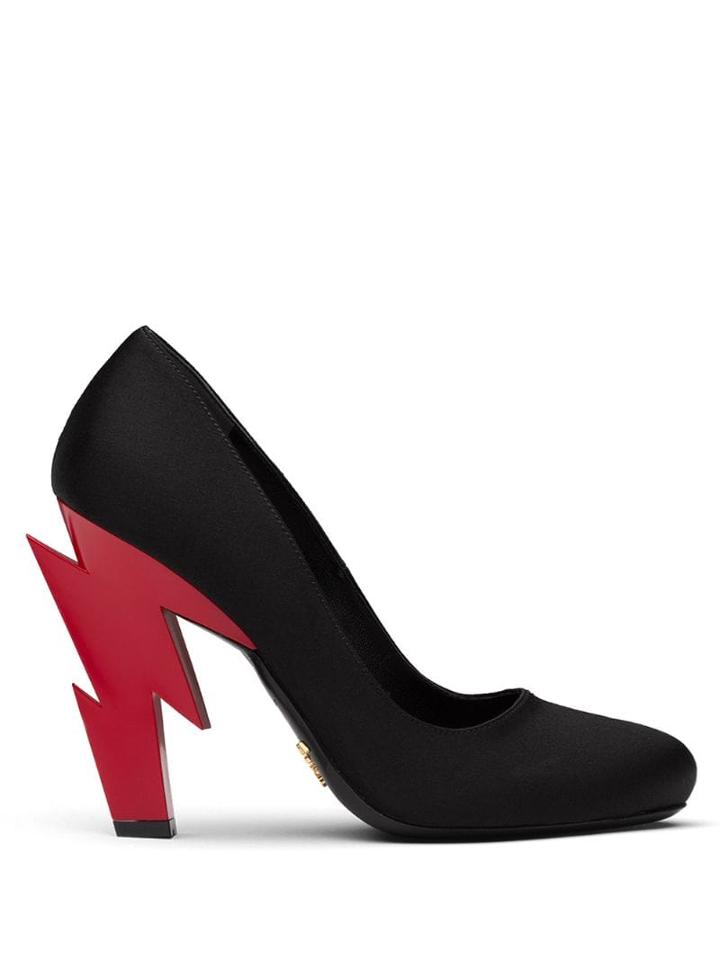 Prada Satin Pumps - Black