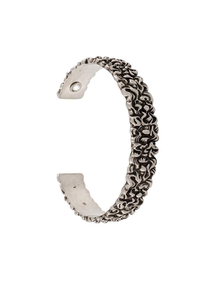 Gucci Lion Mane Cuff Bracelet - Metallic