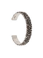 Gucci Lion Mane Cuff Bracelet - Metallic