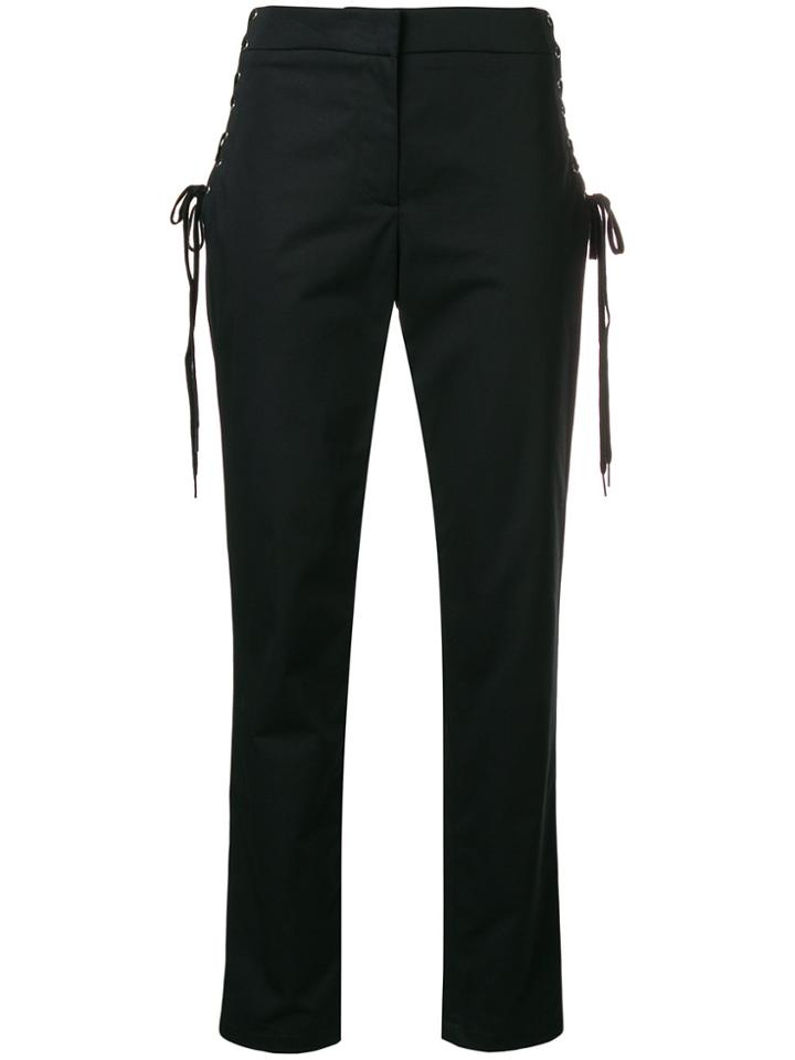 Moschino Lateral Drawstring Tailored Trousers - Black