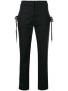 Moschino Lateral Drawstring Tailored Trousers - Black