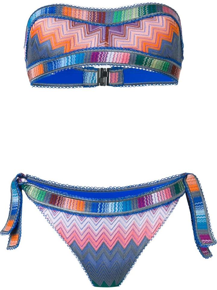Missoni Zig-zag Bandeau Bikini