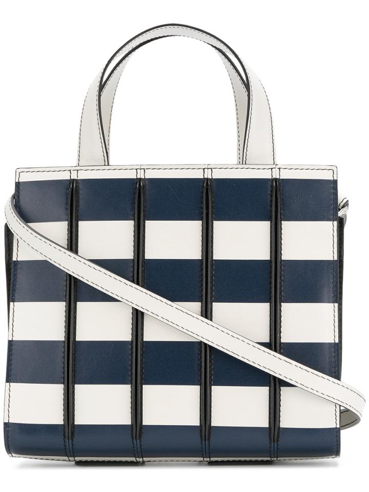 Max Mara Striped Tote - Blue
