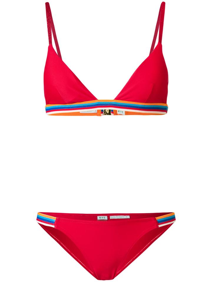 Rye Crispy Bikini Set - Red