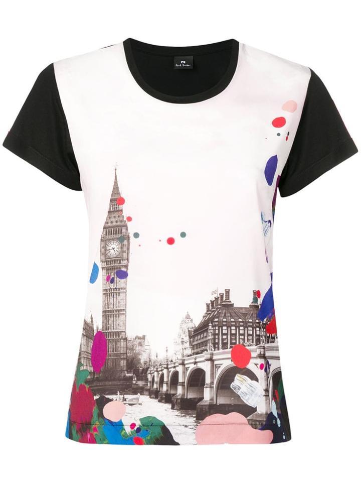 Ps By Paul Smith Graphic Print T-shirt - Black