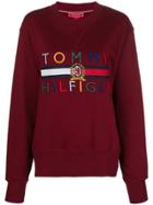 Tommy Hilfiger Logo Sweatshirt - Red